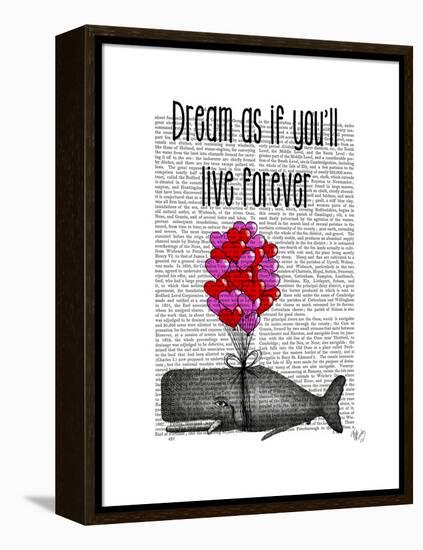 Dream as If You'll Live Forever-Fab Funky-Framed Stretched Canvas