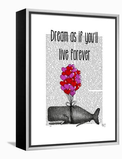 Dream as If You'll Live Forever-Fab Funky-Framed Stretched Canvas