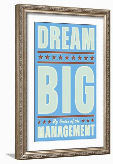 Dream Big (blue)-John Golden-Framed Art Print