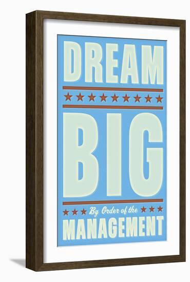Dream Big (blue)-John Golden-Framed Art Print
