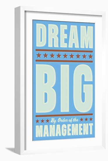 Dream Big (blue)-John Golden-Framed Art Print