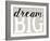 Dream Big Distressed Treatment-Leslie Wing-Framed Giclee Print
