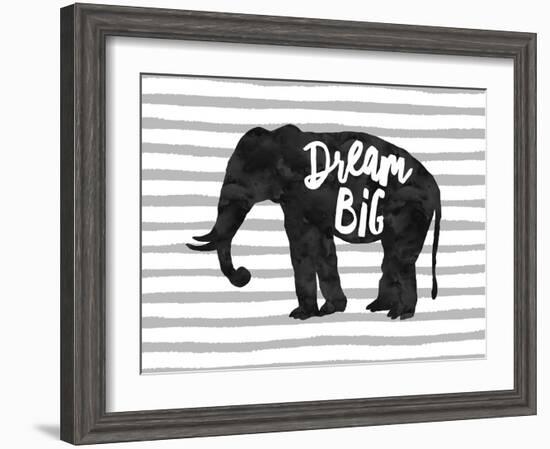 Dream Big Elephant-Amy Brinkman-Framed Art Print
