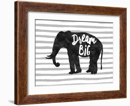 Dream Big Elephant-Amy Brinkman-Framed Art Print