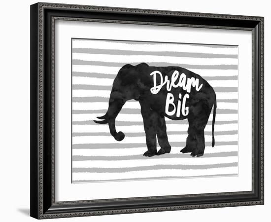 Dream Big Elephant-Amy Brinkman-Framed Art Print