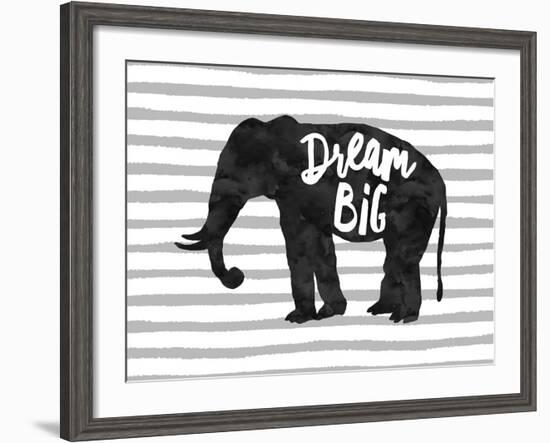 Dream Big Elephant-Amy Brinkman-Framed Art Print