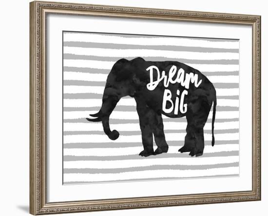 Dream Big Elephant-Amy Brinkman-Framed Art Print