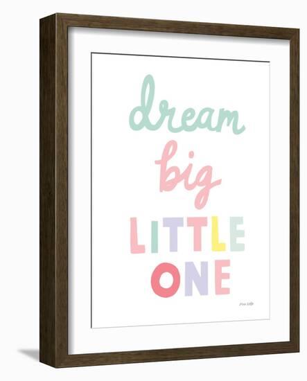 Dream Big Little One Cursive-1-Ann Kelle-Framed Art Print