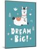 Dream Big, Llama!-Artrise-Mounted Art Print