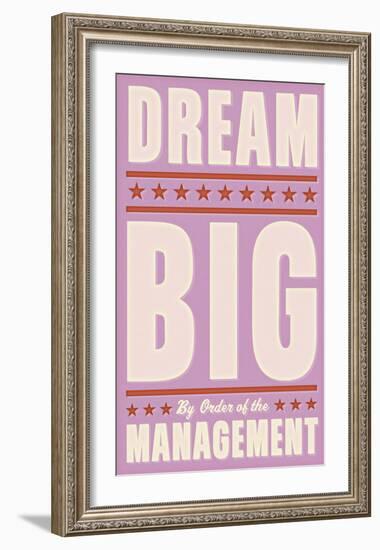 Dream Big (pink)-John Golden-Framed Art Print