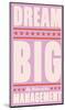 Dream Big (pink)-John Golden-Mounted Art Print