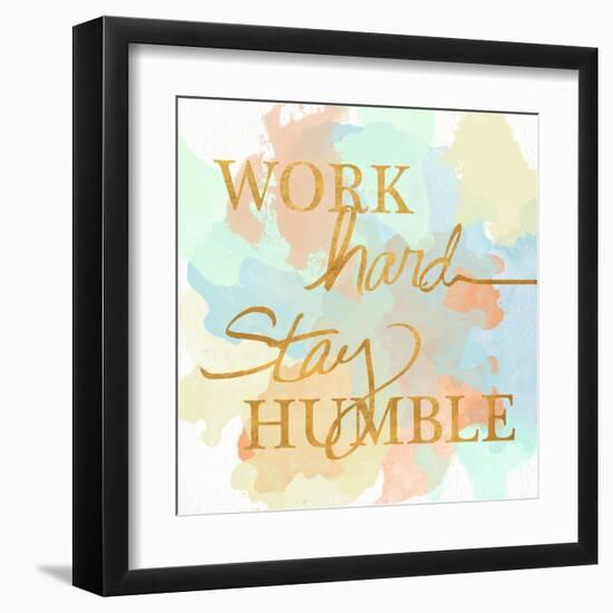 Dream Big & Work Hard Watercolor II-Sd Graphics Studio-Framed Art Print