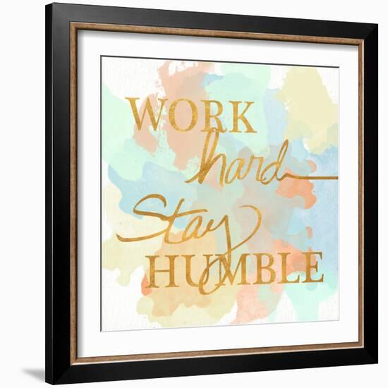 Dream Big & Work Hard Watercolor II-Sd Graphics Studio-Framed Art Print