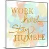 Dream Big & Work Hard Watercolor II-Sd Graphics Studio-Mounted Art Print