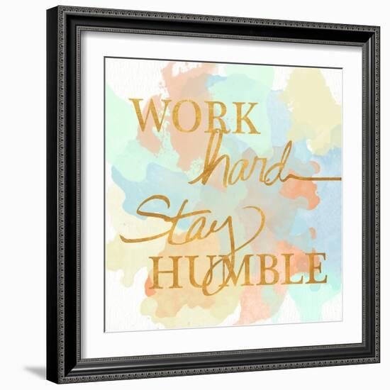 Dream Big & Work Hard Watercolor II-Sd Graphics Studio-Framed Art Print