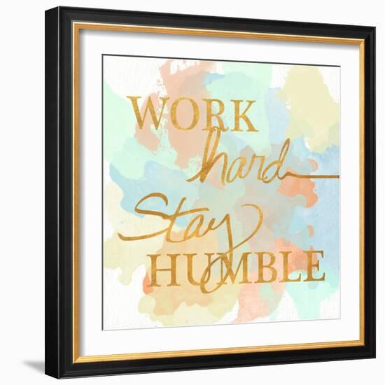 Dream Big & Work Hard Watercolor II-Sd Graphics Studio-Framed Art Print