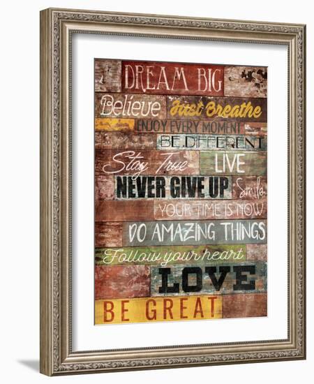 Dream Big-Jace Grey-Framed Art Print