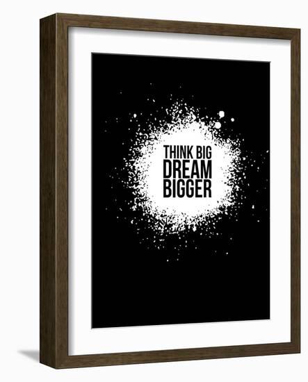 Dream Bigger Black-NaxArt-Framed Art Print