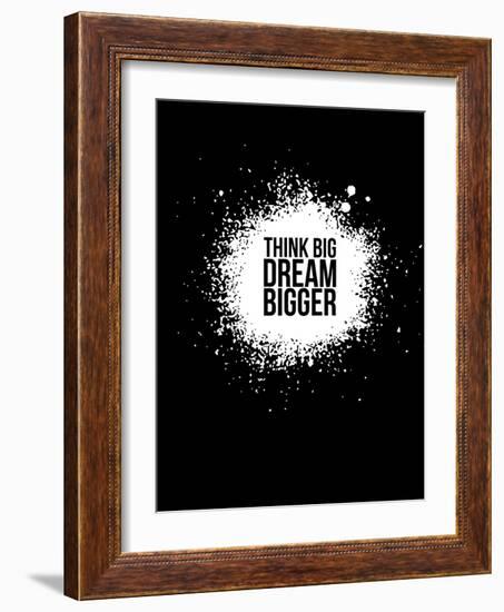 Dream Bigger Black-NaxArt-Framed Art Print