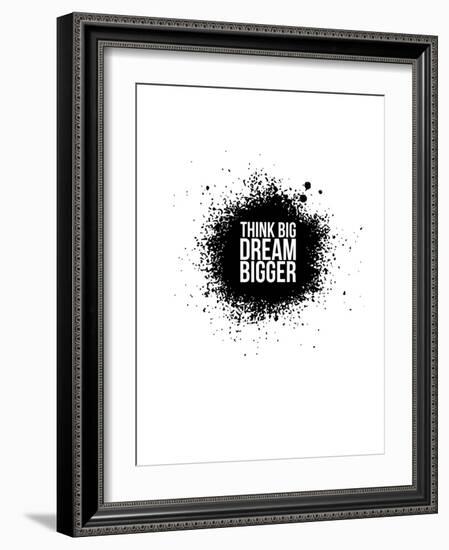 Dream Bigger White-NaxArt-Framed Art Print
