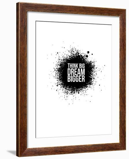 Dream Bigger White-NaxArt-Framed Art Print