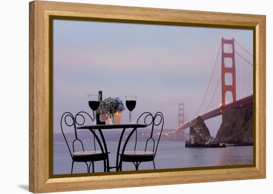 Dream Cafe Golden Gate Bridge #37-Alan Blaustein-Framed Premier Image Canvas