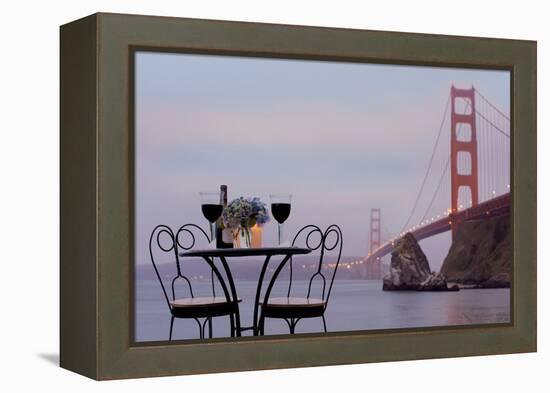 Dream Cafe Golden Gate Bridge #37-Alan Blaustein-Framed Premier Image Canvas