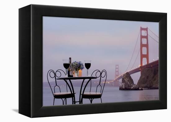 Dream Cafe Golden Gate Bridge #37-Alan Blaustein-Framed Premier Image Canvas