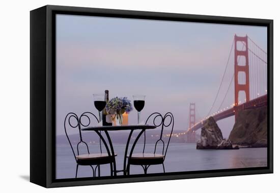 Dream Cafe Golden Gate Bridge #37-Alan Blaustein-Framed Premier Image Canvas