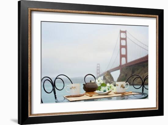 Dream Cafe Golden Gate Bridge #43-Alan Blaustein-Framed Photographic Print