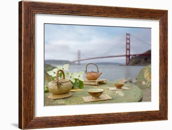 Dream Cafe Golden Gate Bridge #66-Alan Blaustein-Framed Photographic Print