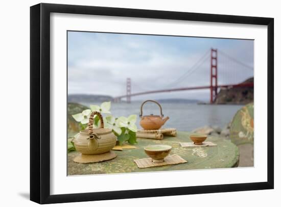 Dream Cafe Golden Gate Bridge #66-Alan Blaustein-Framed Photographic Print