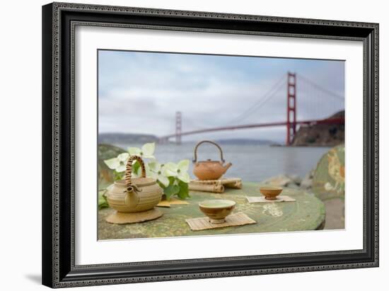 Dream Cafe Golden Gate Bridge #66-Alan Blaustein-Framed Photographic Print