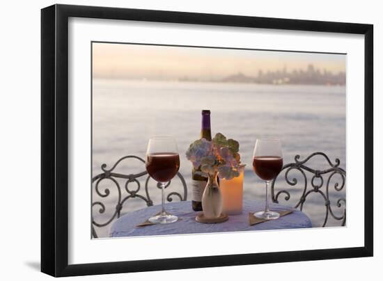 Dream Cafe Golden Gate Bridge #71-Alan Blaustein-Framed Photographic Print