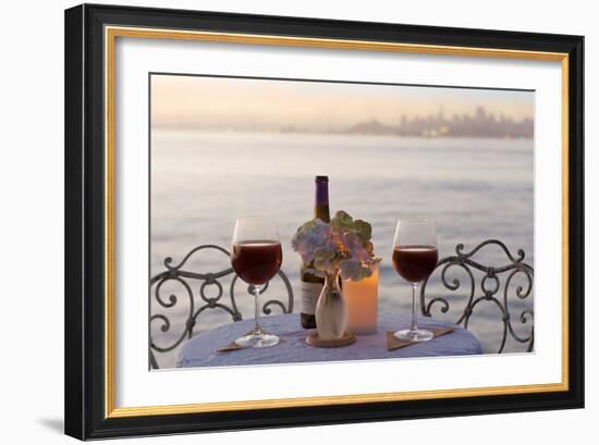 Dream Cafe Golden Gate Bridge #71-Alan Blaustein-Framed Photographic Print