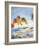 Dream Caused by the Flight of a Bee around a Pomegranate, c. 1944-Salvador Dalí-Framed Art Print