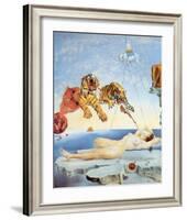 Dream Caused by the Flight of a Bee around a Pomegranate, c. 1944-Salvador Dalí-Framed Art Print