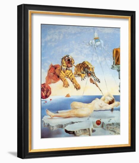 Dream Caused by the Flight of a Bee around a Pomegranate, c. 1944-Salvador Dalí-Framed Art Print