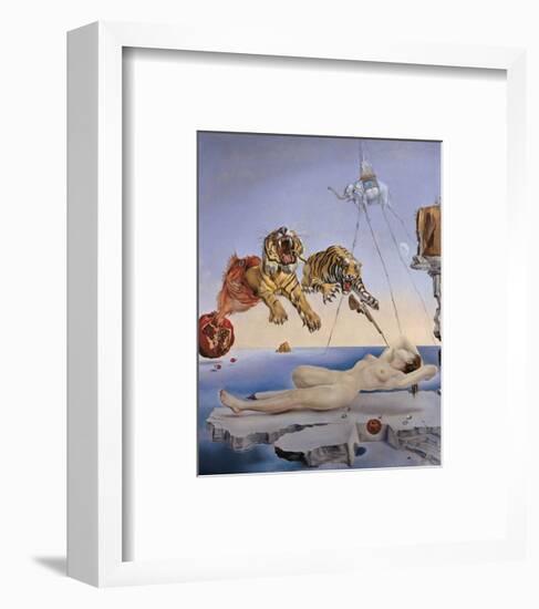 Dream Caused by the Flight of a Bee...-Salvador Dali-Framed Art Print