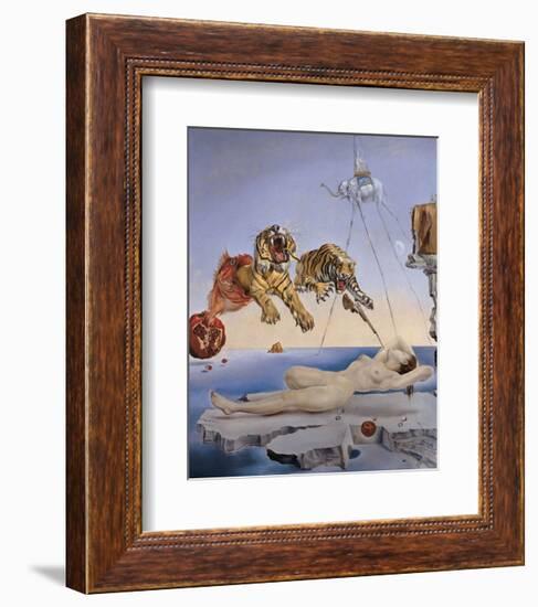 Dream Caused by the Flight of a Bee...-Salvador Dali-Framed Art Print