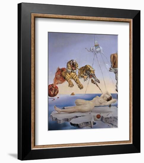 Dream Caused by the Flight of a Bee...-Salvador Dali-Framed Art Print