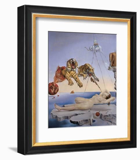 Dream Caused by the Flight of a Bee...-Salvador Dali-Framed Art Print