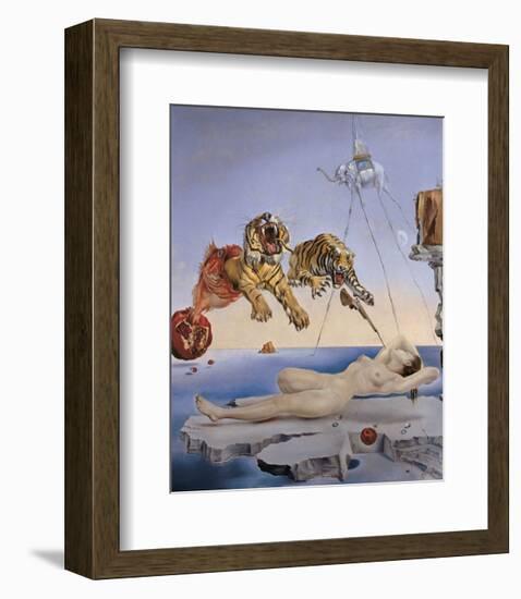 Dream Caused by the Flight of a Bee...-Salvador Dali-Framed Art Print