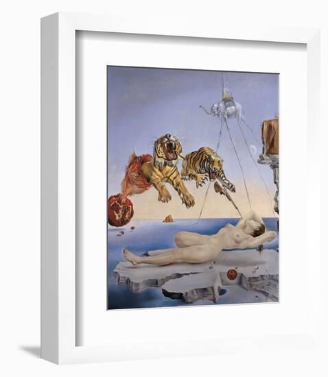 Dream Caused by the Flight of a Bee...-Salvador Dali-Framed Art Print