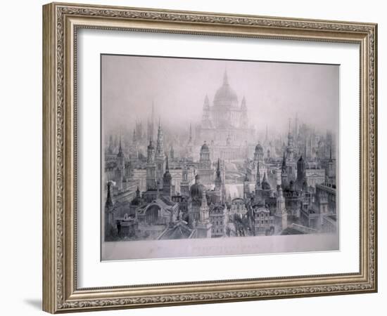 Dream City of Christopher Wren's Buildings, 1842-William Richardson-Framed Giclee Print