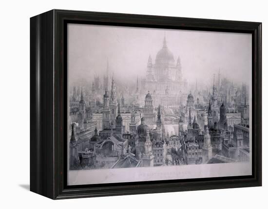 Dream City of Christopher Wren's Buildings, 1842-William Richardson-Framed Premier Image Canvas