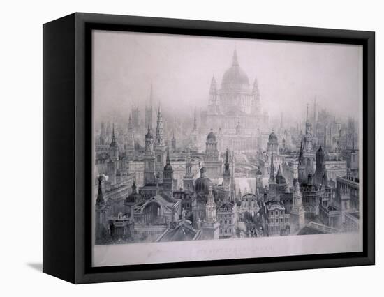 Dream City of Christopher Wren's Buildings, 1842-William Richardson-Framed Premier Image Canvas