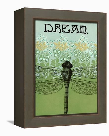 Dream Dragonfly-Ricki Mountain-Framed Stretched Canvas