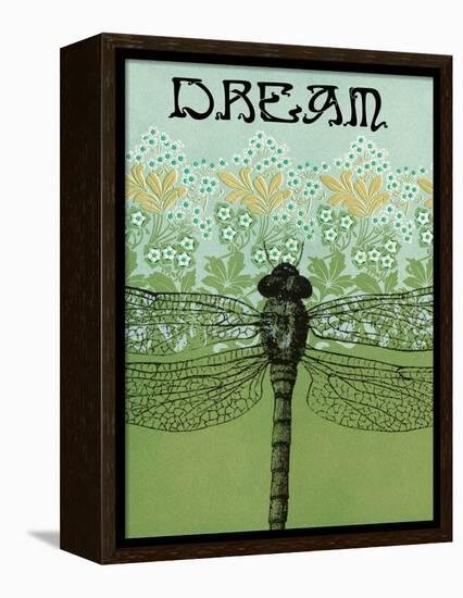 Dream Dragonfly-Ricki Mountain-Framed Stretched Canvas