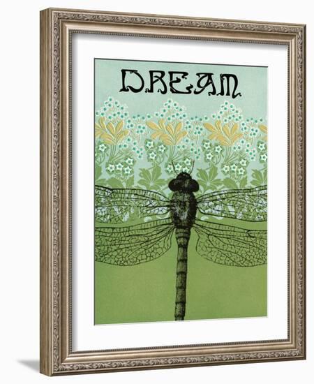 Dream Dragonfly-Ricki Mountain-Framed Art Print